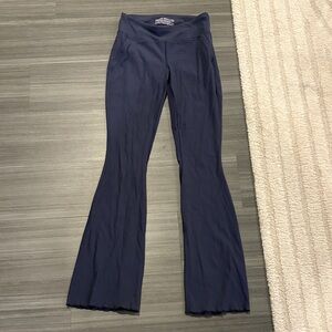 Outdoor Voices Navy Flared Leggings